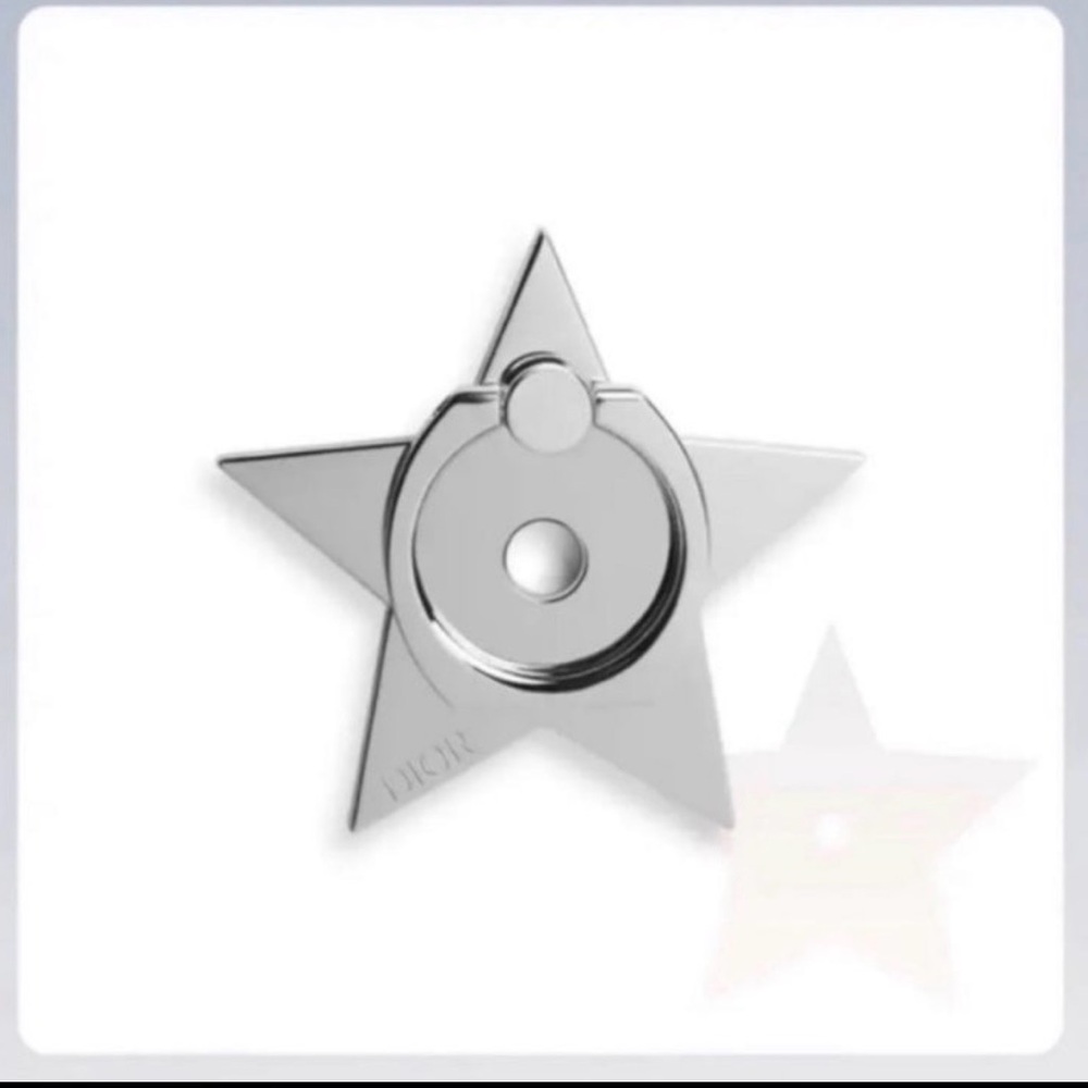 Dior Metallic Star Phone Ring Holder Pop Socket